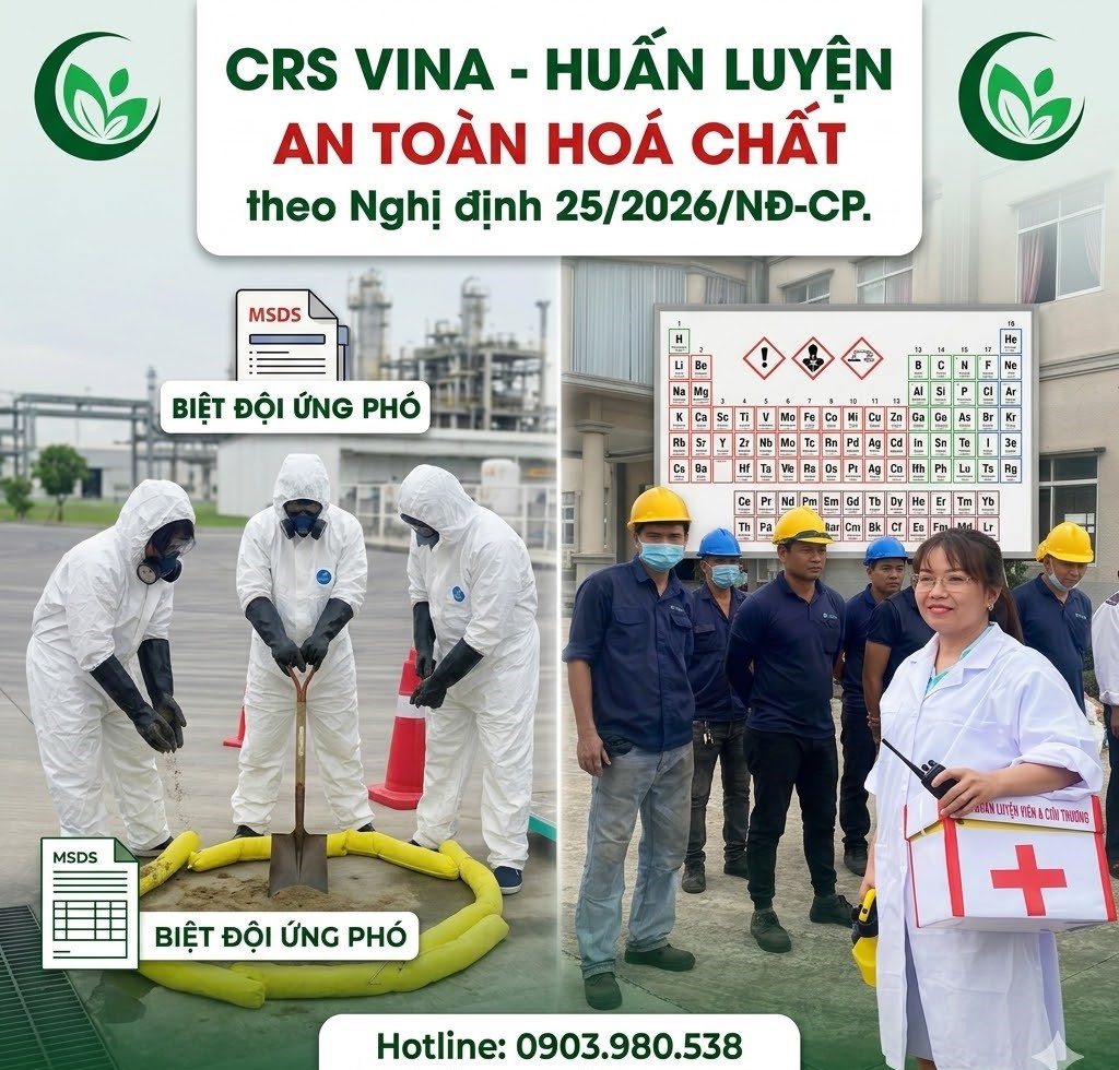 Huấn luyện an toàn hóa chất Nghị định 25 tại Hưng Yên