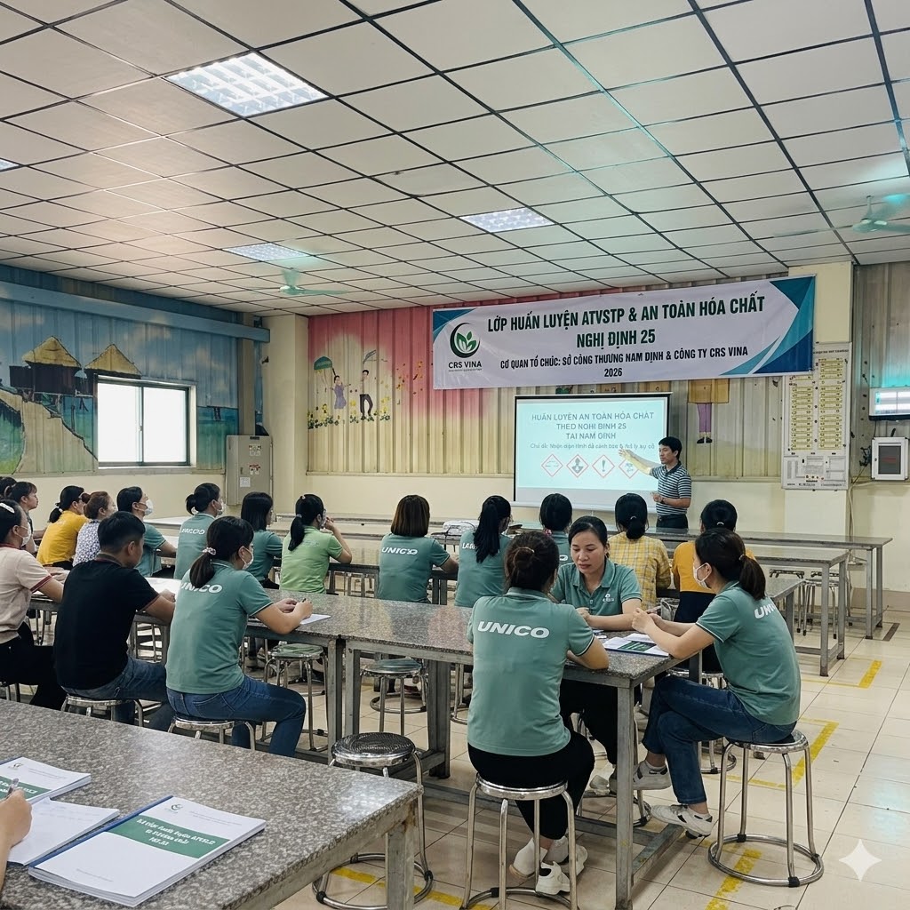 Huấn luyện an toàn hóa chất nghị định 25 tại Nam Định