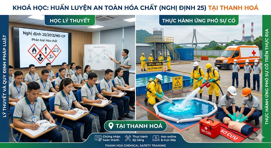 Huấn luyện an toàn hóa chất nghị định 25 tại Thanh Hoá