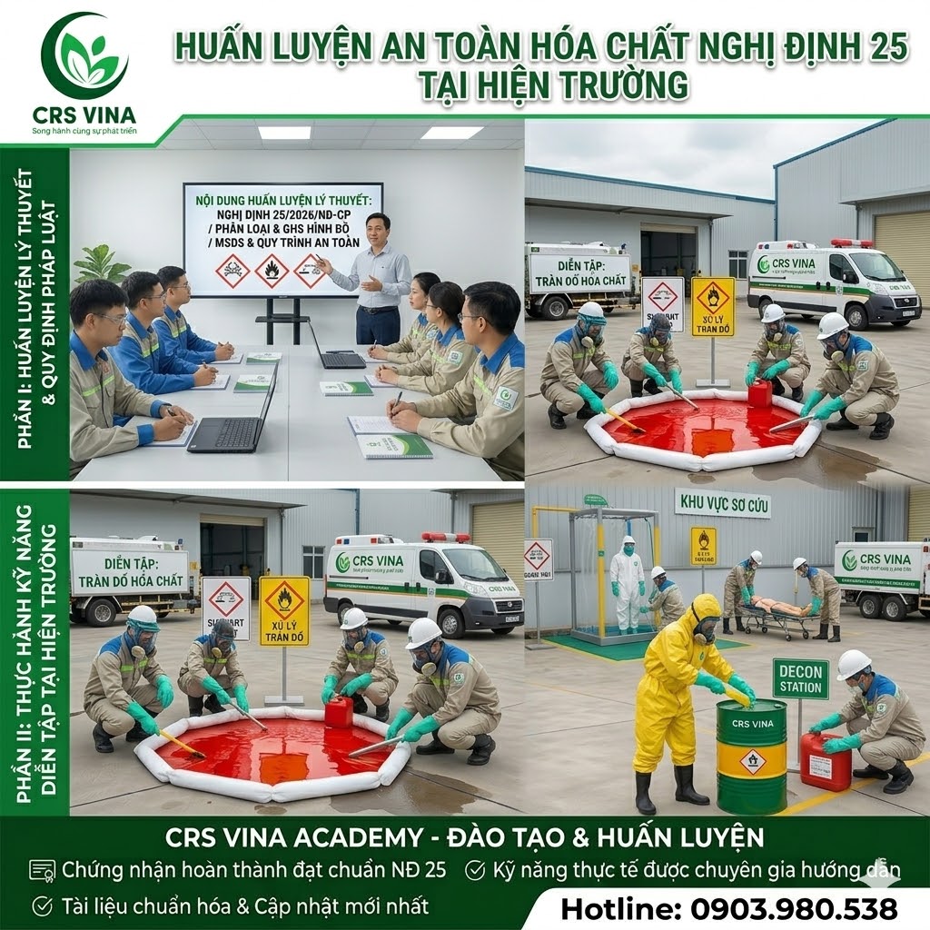 Lớp tập huấn hoá chất doanh nghiệp Hải Phòng