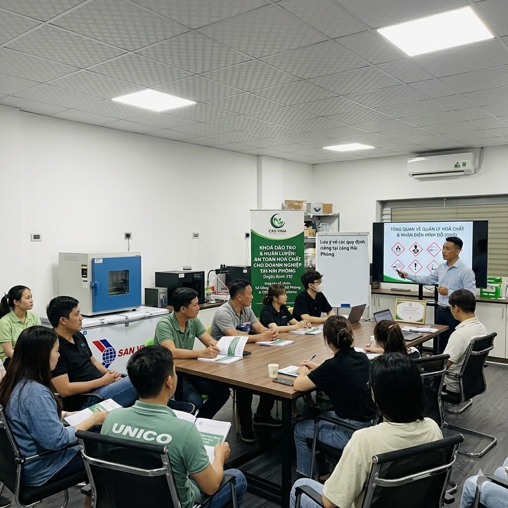 Lớp tập huấn hoá chất doanh nghiệp Hải Phòng