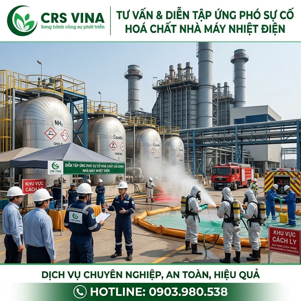 Tư vấn diễn tập ứng phó sự cố hoá chất nhà máy nhiệt điện