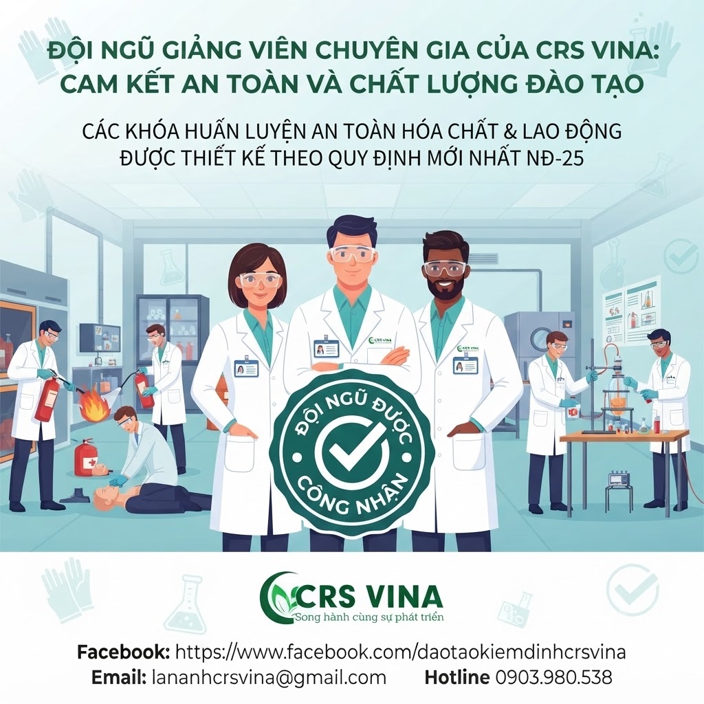 Giảng viên huấn luyện an toàn hóa chất cần điều kiện gì? Giảng viên huấn luyện an toàn hóa chất cần điều kiện gì?