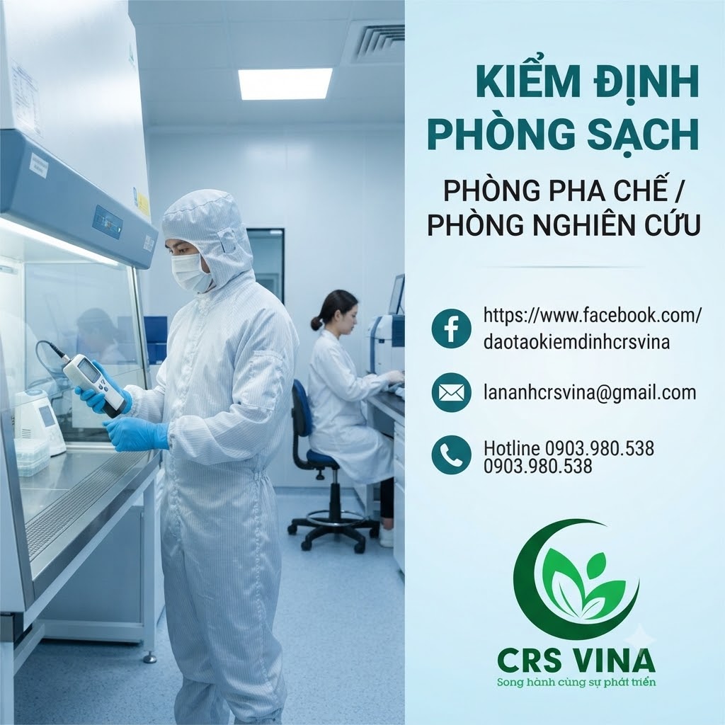Kiểm định phòng sạch phòng pha chế / phòng nghiên cứu