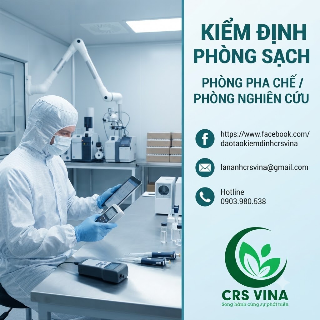 Kiểm định phòng sạch phòng pha chế / phòng nghiên cứu